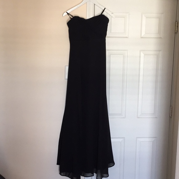 Black strapless formal maxi dress - Picture 3 of 4